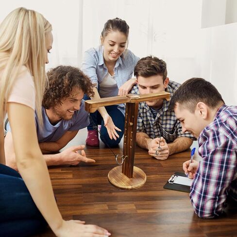 Ring Toss Game for Adults, Wooden Hook and Ring Game Set for Bars and Home Party, Outdoor Indoor Games, Tabletop Hook Games, Throwing Games, Backyard Game, Patio Decor in Saudi Arabia