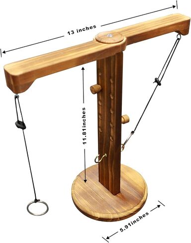 Ring Toss Game for Adults, Wooden Hook and Ring Game Set for Bars and Home Party, Outdoor Indoor Games, Tabletop Hook Games, Throwing Games, Backyard Game, Patio Decor in Saudi Arabia