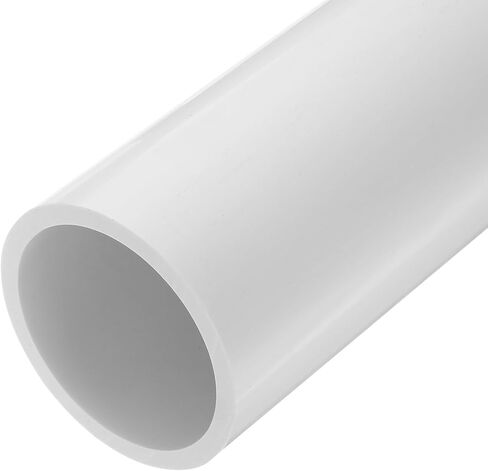 MECCANIXITY PVC Rigid Tube Round Pipe Hardware Tubing 67.8mm ID 76mm(3 Inch) OD 250mm Dark Grey High Impact for Water Pipe Crafts Cable Sleeve in Saudi Arabia