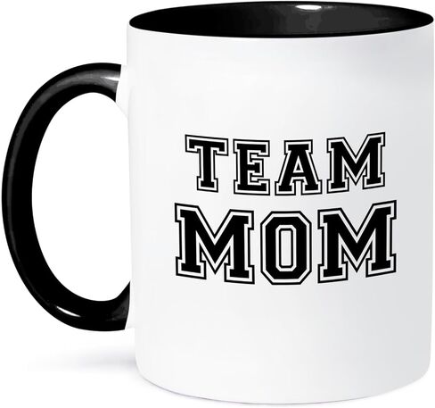 3dRose Team Mom Mug, 1 Count (Pack of 1), Black in Saudi Arabia