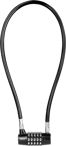 Cable Locks with Combination,Steel Cable Rope Wire 4-Digit Combination Lock with Resettable Code for Bikes, Lockers, File Cabinets, Wardrobes, Small Fences,gate Lock, Pool Padlock. in Kuwait