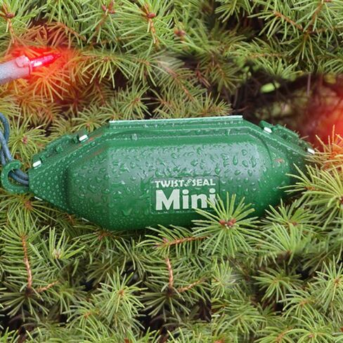 Mini Holiday Light Cord Protector and Christmas Light Plug Cover - Green (5 Pack) in Kuwait