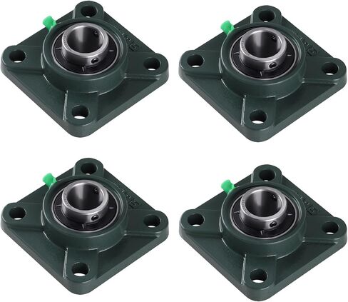 2PCS UCFL204-12 Pillow Block Bearing with 3/4 inch Bore, 2 Bolt Flange Mounted, Chrome Steel Bearings, Solid Base, Self Alignment in Saudi Arabia
