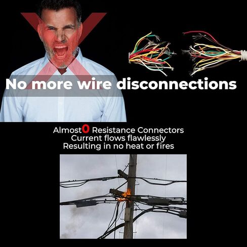 I-Type Wire Connector [I-2H] NO Need to Peel NO-Splice NO-Tape and Water Resistant Easy and Fast Electrical Insulated Wire Terminals AGW 19~18 (0.75)10A [100 PCS] in Saudi Arabia