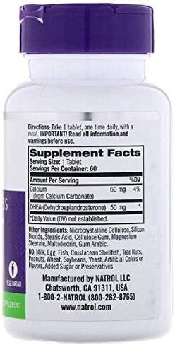 DHEA TABS 50 MG 60 2 Pack 60 Count in Saudi Arabia