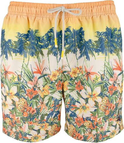 Tommy Bahama Naples Sunrise Scenic 6" Swim Trunks (Color: Orange Ray, Size XL) in Saudi Arabia