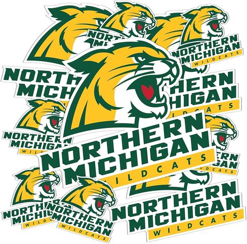 ملصق جامعة ميشيغان الشمالية لصبار الصحراء NMU Wildcats ملصقات شارات الفينيل زجاجة مياه للكمبيوتر المحمول وقصاصات السيارة T3 (النوع 3-1) in Saudi Arabia