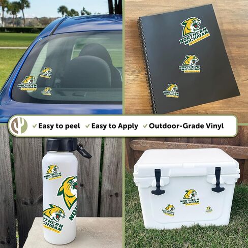 ملصق جامعة ميشيغان الشمالية لصبار الصحراء NMU Wildcats ملصقات شارات الفينيل زجاجة مياه للكمبيوتر المحمول وقصاصات السيارة T3 (النوع 3-1) in Saudi Arabia