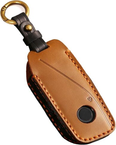 غطاء مفتاح جديد من الجلد من EASYANT لسيارة BMW i7 X7 xi 7 Series لعام 2023 متوافق مع حافظة مفاتيح BMW الجديدة باللون الأسود in Kuwait