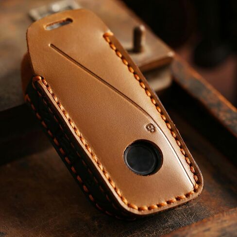 غطاء مفتاح جديد من الجلد من EASYANT لسيارة BMW i7 X7 xi 7 Series لعام 2023 متوافق مع حافظة مفاتيح BMW الجديدة باللون الأسود in Kuwait