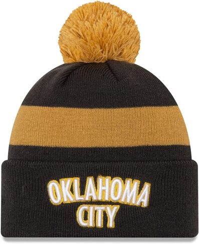 قبعة New Era OKC Oklahoma City Thunder 2021/22 City Edition الرسمية ذات أساور منسوجة باللون البني in Saudi Arabia