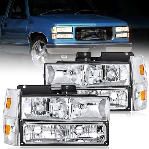 Nilight Headlight Assembly Compatible with 2011 2012 2013 2014 2015 Chevy Cruze 2016 Cruze Limited Replacement Headlamp Chrome Housing Clear Reflector Driver and Passenger Side,2 Years Warranty in Saudi Arabia