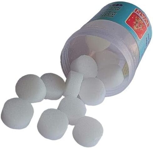 Camphor Tablets for Aroma Therapy, Meditation, Rituals, 10 Gram Jar, Clear (2) in Saudi Arabia