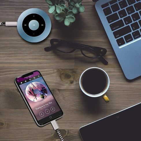 2 حزمة [معتمدة من Apple MFi] سلك iPhone Aux للسيارة، محول مقبس سماعة الرأس Lightning إلى 3.5 مم كابل صوت Aux ستيريو للسيارة لهاتف iPhone 14 13 12 11 XS XR X 8 7 إلى ستيريو منزلي للسيارة/سماعة رأس/مكبر صوت in Saudi Arabia