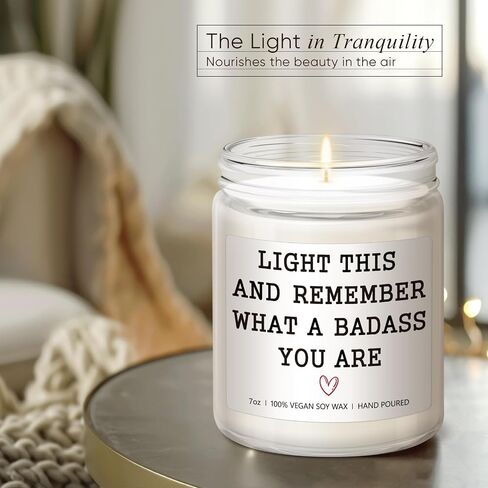 Inspirational Gifts for Women - Congratulations Gifts for Women, Birthday Gifts for Women, Friend, Coworker, Appreciation Gifts - 7 oz Lavender Scented Candle in Saudi Arabia