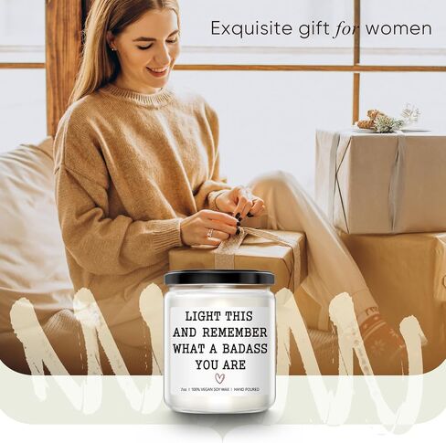 Inspirational Gifts for Women - Congratulations Gifts for Women, Birthday Gifts for Women, Friend, Coworker, Appreciation Gifts - 7 oz Lavender Scented Candle in Saudi Arabia