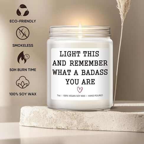 Inspirational Gifts for Women - Congratulations Gifts for Women, Birthday Gifts for Women, Friend, Coworker, Appreciation Gifts - 7 oz Lavender Scented Candle in Saudi Arabia