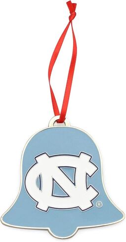 North Carolina Tar Heels (UNC) Bell Shaped Metal Christmas Ornament in Saudi Arabia