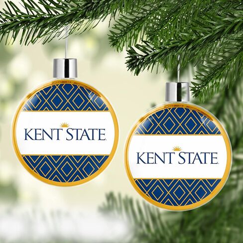 Kent State University Round Flat Christmas Tree Ornament Decoration for Tree Party Home Holiday Decor (Kent State University 1) in Kuwait