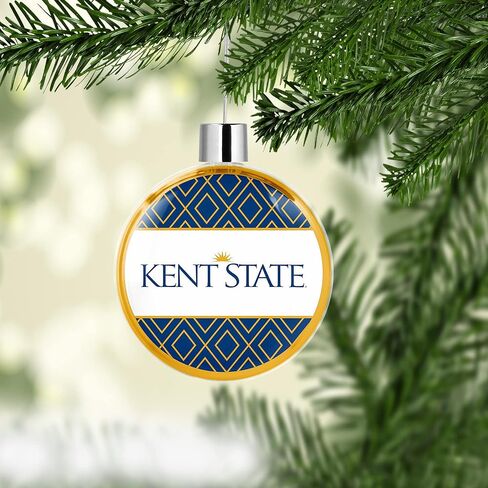 Kent State University Round Flat Christmas Tree Ornament Decoration for Tree Party Home Holiday Decor (Kent State University 1) in Kuwait