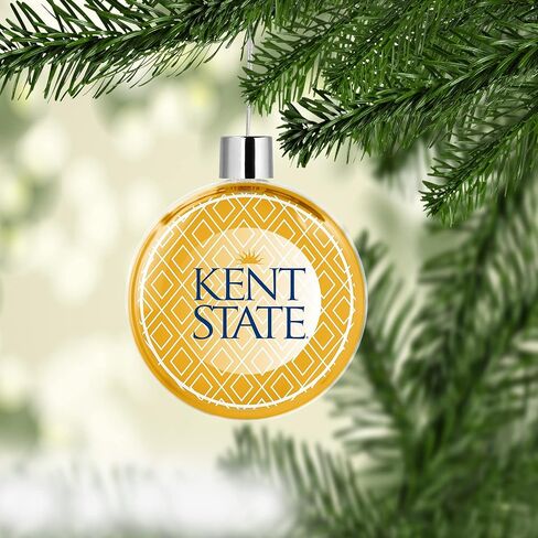 Kent State University Round Flat Christmas Tree Ornament Decoration for Tree Party Home Holiday Decor (Kent State University 1) in Kuwait