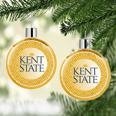 Kent State University Round Flat Christmas Tree Ornament Decoration for Tree Party Home Holiday Decor (Kent State University 1) in Kuwait