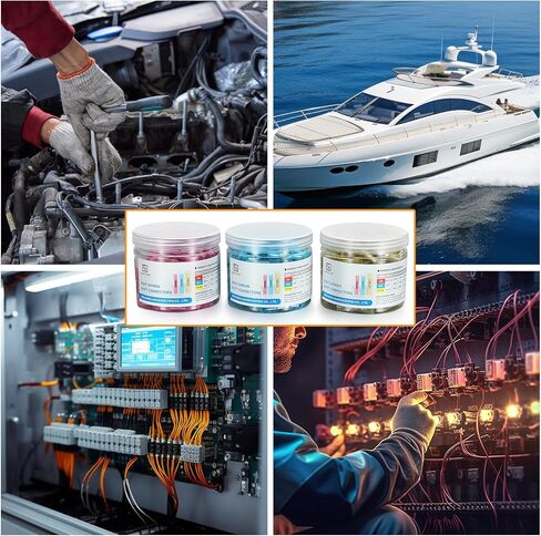 140PCS Heat Shrink Wire Connector,Electrical Connectors Kit,Waterproof Insulated Crimp Connectors Terminals for Marine Automotive Boat Truck Butt Splice,Yellow in Saudi Arabia