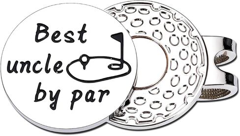 GGOJAGST Uncle Gifts for Men Best Uncle by Par Golf Ball Marker Gifts Fathers Day Birthday for Uncle from Niece Nephew Kids Brother Sister Funny Golf Lover Gift in Saudi Arabia