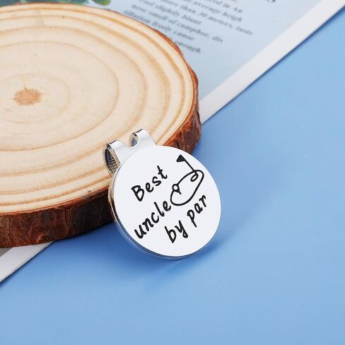 GGOJAGST Uncle Gifts for Men Best Uncle by Par Golf Ball Marker Gifts Fathers Day Birthday for Uncle from Niece Nephew Kids Brother Sister Funny Golf Lover Gift in Saudi Arabia