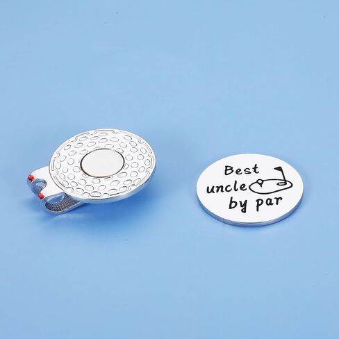 GGOJAGST Uncle Gifts for Men Best Uncle by Par Golf Ball Marker Gifts Fathers Day Birthday for Uncle from Niece Nephew Kids Brother Sister Funny Golf Lover Gift in Saudi Arabia