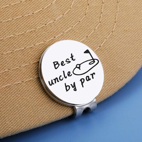 GGOJAGST Uncle Gifts for Men Best Uncle by Par Golf Ball Marker Gifts Fathers Day Birthday for Uncle from Niece Nephew Kids Brother Sister Funny Golf Lover Gift in Saudi Arabia