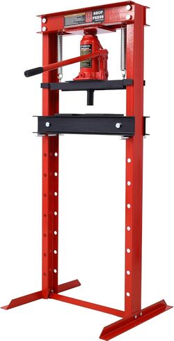 Steel Hydraulic Shop Press with Adjustable Height 12 Tons Capacity H-Frame Garage Floor Adjustable Shop Press with Plates Adjustable Working Table Performance Tool Bottle Jack Hydraulic Power Unit in Saudi Arabia