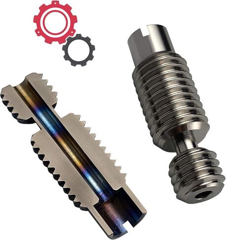 Titanium V6/Volcano heatbreak V2.3 (1.75mm, All-Metal, Redesigned, not a Clone, 50% Better Performance), 2-Pack. in Saudi Arabia