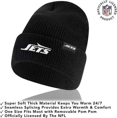 Ultra Game NFL unisex-adult Super Soft Marled Winter Beanie Knit Hat With Extra Warm Touch Screen Gloves in Saudi Arabia
