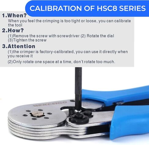 Wire Ferrule Crimping Tool, Square Crimp Profile, Self-adjusting Wire End-sleeves Crimper for AWG23-10 Insulated Terminal & Non-insulated Ferrule in Saudi Arabia