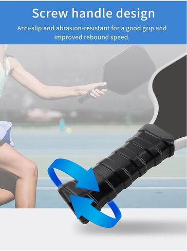 Silicone Pickleball Paddle Grip with Pickleball Paddle Cleaner, Pickleball Accessories - Pickleball Grip - Pickleball Racket Grip, Increased Grip Strength (Black) in Saudi Arabia