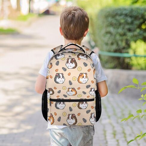 Guinea Pig Backpack for Boys, Girls - 16 Inch Backpacks for Kids 6-12 Years - Durable Cartoon Bookbag for Travel in Kuwait