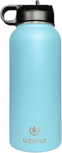 Uzima - Z-Source Filtered Water Bottle for Hiking, Backpacking, Camping, and Travel. Large 32oz Capacity with Double-Walled Stainless Steel Exterior. in Kuwait