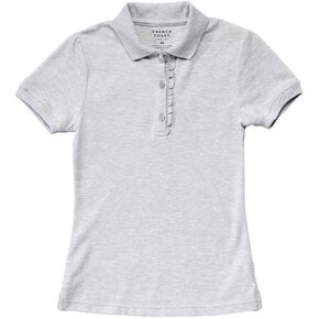 French Toast Girls' Short Sleeve Ruffle Polo