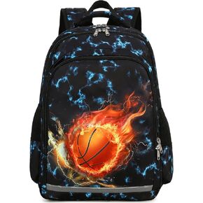 LEDAOU Kids Preschool Backpack Girls Kindergarten BookBag Elementary Waterproof Galaxy School Bag 7 Pockets with Chest Strap(Balls Starry Sky)