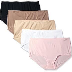 Fruit of the Loom Women's 5 Pack Microfiber Brief Panties