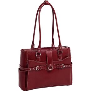 McKlein Willow Springs Leather Women's 15-inch Laptop Briefcase Handbag, Black