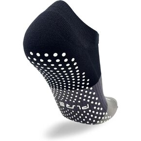 Pure Athlete No Show Yoga Grip Socks - Grippy Non Slip Sock with Grips for Women Men Pilates