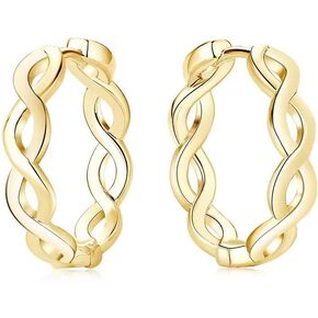 Real 14k Gold Hoop Earrings for Women Jewelry-Gifts Anniversary,Gifts for Mom Grandma Wife Girlfriend on Gifts Anniversary Birthday Gifts Mothers Day Valentines Day Gifts for Her Christmas Day Gifts