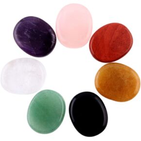 Amethyst Natural 7pieces/lot Small Palm Stone Crystal Quartz Reiki Healing Chakra in Kuwait