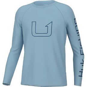 HUK Unisex Pursuit Graphic Long Sleeve, Fishing Shirt for Kids