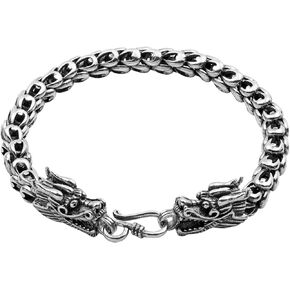 Sterling Silver Dragon Bracelet - Handmade Vintage 925 Jewelry 7'' 7.5'' 8'' 8.5'' or 9''