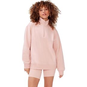 KUT & SO Oversized Quarter Zip Sweatshirt Fleece ¼ Zip Pullover Sweater for Women