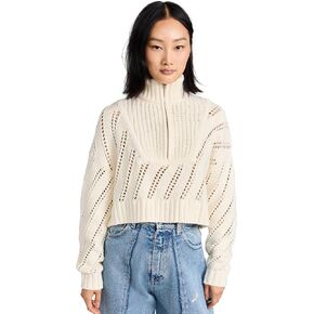 STAUD Women's Cropped Hampton Sweater
