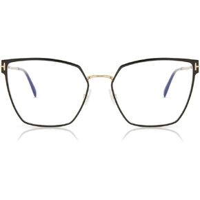 Eyeglasses Tom Ford FT 5574 -B 001 Black Enamel Front, Shiny Rose Gold, Tips/Bl